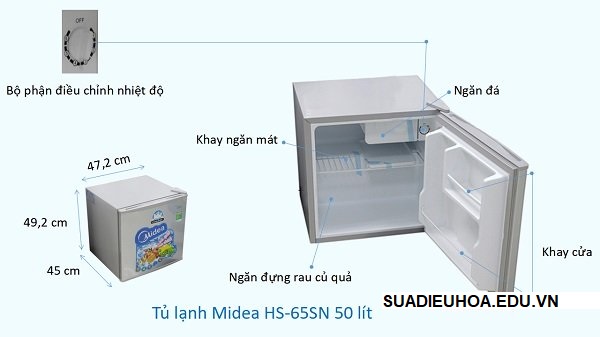 Giảm giá Tủ lạnh midea hf-122tty - 98 lít - miễn phí vận chuyển & lắp đặt  toàn miền bắc - bảo hành chính hãng - mediamart - BeeCost